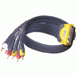 Przyłącz PROFI-KOLOR SCARTx6RCA 0.6m