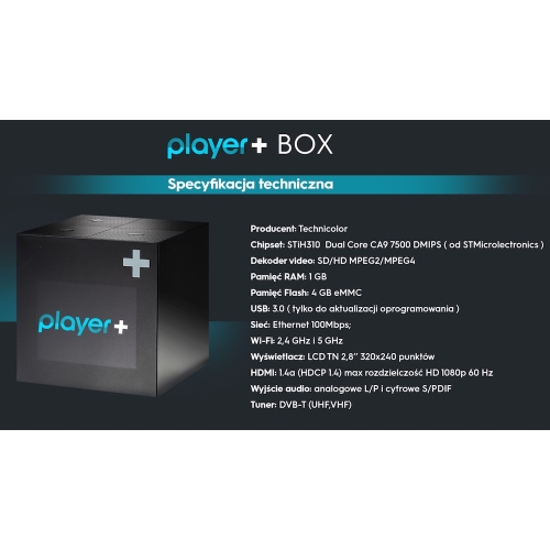 Nowość IPTV usługa Player+ BOX NC+ 3 miesiące