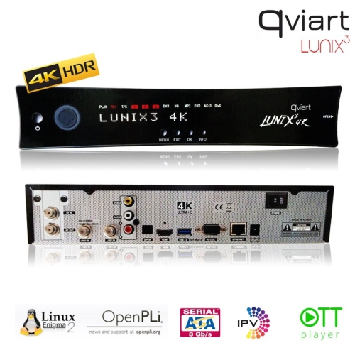 QVIART LUNIX3 4K 2XDVB-S2X FBC LINUX ENIGMA2