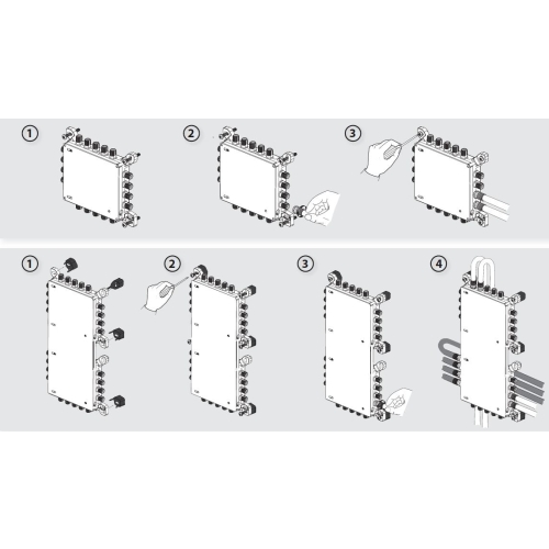 Multiswitch 5x5x8 NEVOSWITCH końcowy/kaskadowy 714503