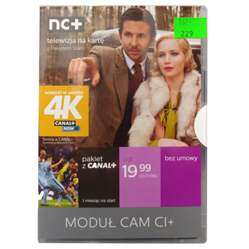 4K Moduł NC+Cayman CAM CI+ pakiet Extra z Canal+ 1 miesiąc