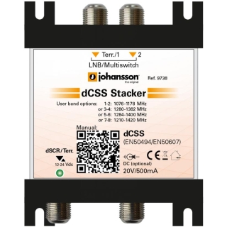 MULTISWITCH UNICABLE II JOHANSSON 9738 - 2/1 DCSS /DSCR