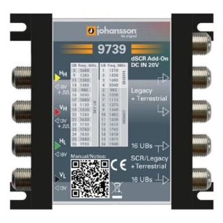 MULTISWITCH UNICABLE II JOHANSSON 9739 - 4/2 DCSS /DSCR